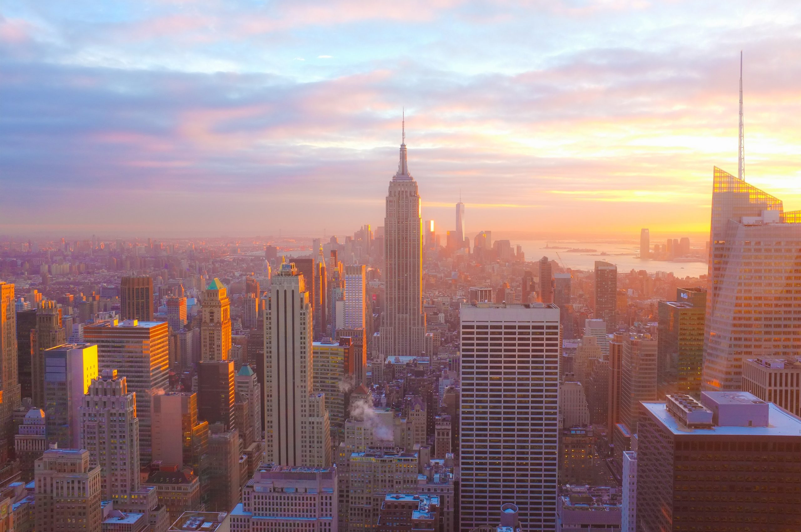 Empire-State-Building during golden hour